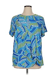 Cable & Gauge Short Sleeve Blouse