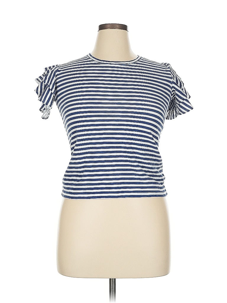 Pre-owned Joe's Jeans Short Sleeve T-shirt In Blue