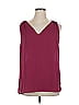 Ann Taylor LOFT Outlet 100% Polyester Burgundy Sleeveless Blouse Size XL - photo 1