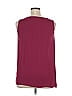 Ann Taylor LOFT Outlet 100% Polyester Burgundy Sleeveless Blouse Size XL - photo 2