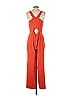 Trina Turk 100% Polyester Solid Orange Jumpsuit Size 1 - photo 2
