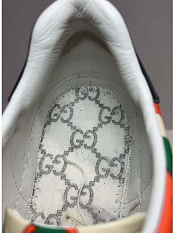 Gucci Orange Leather Strawberry Ace Sneakers Size EU (IT) 39 / US 9