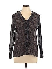 Chico's Design Long Sleeve Silk Top