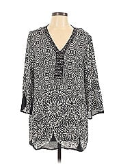 Jm Collection 3/4 Sleeve Blouse