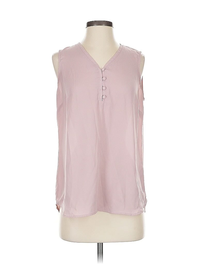 Pre-owned Adrianna Papell Sleeveless Blouse In Pink