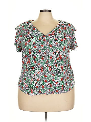 Maeve by Anthropologie Short Sleeve Blouse (view 1)