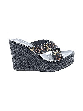 Gucci Blue Black Wedges Size 6 (estimated)