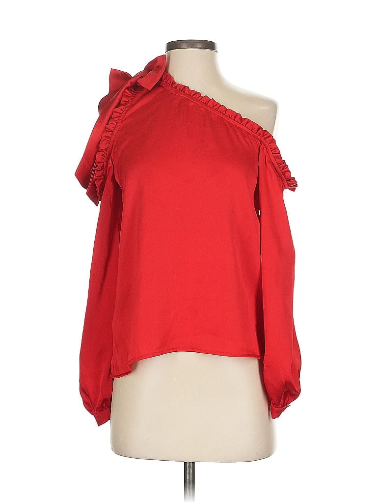 Click to view more detailed imagery on our partner's website Pre-owned Cece 3/4 Sleeve Blouse In Red