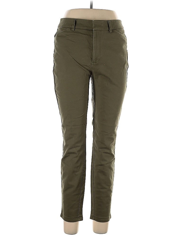 Pre-owned Nine West Khaki Pant In Green