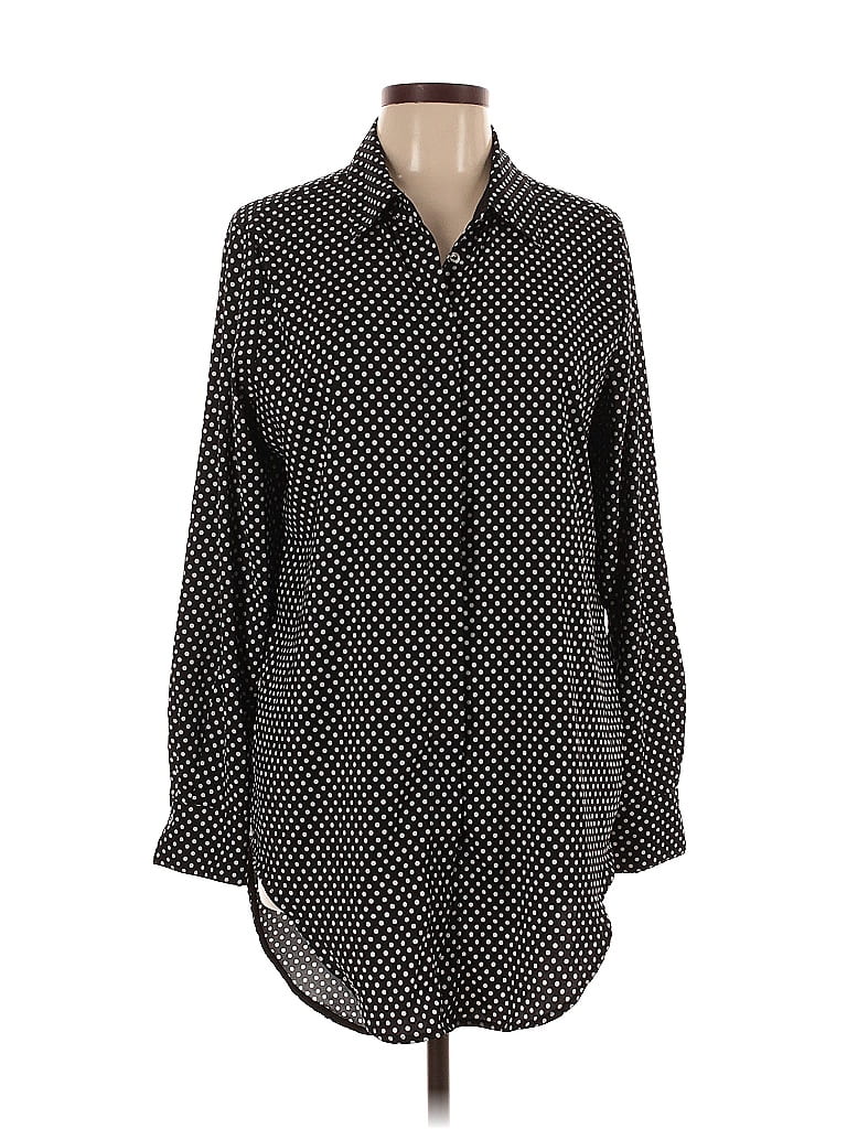 Pre-owned Philosophy Republic Clothing Long Sleeve Blouse In Black