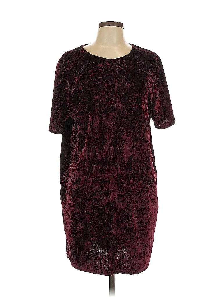 Pre-owned Lumiere Casual Dress In Burgundy