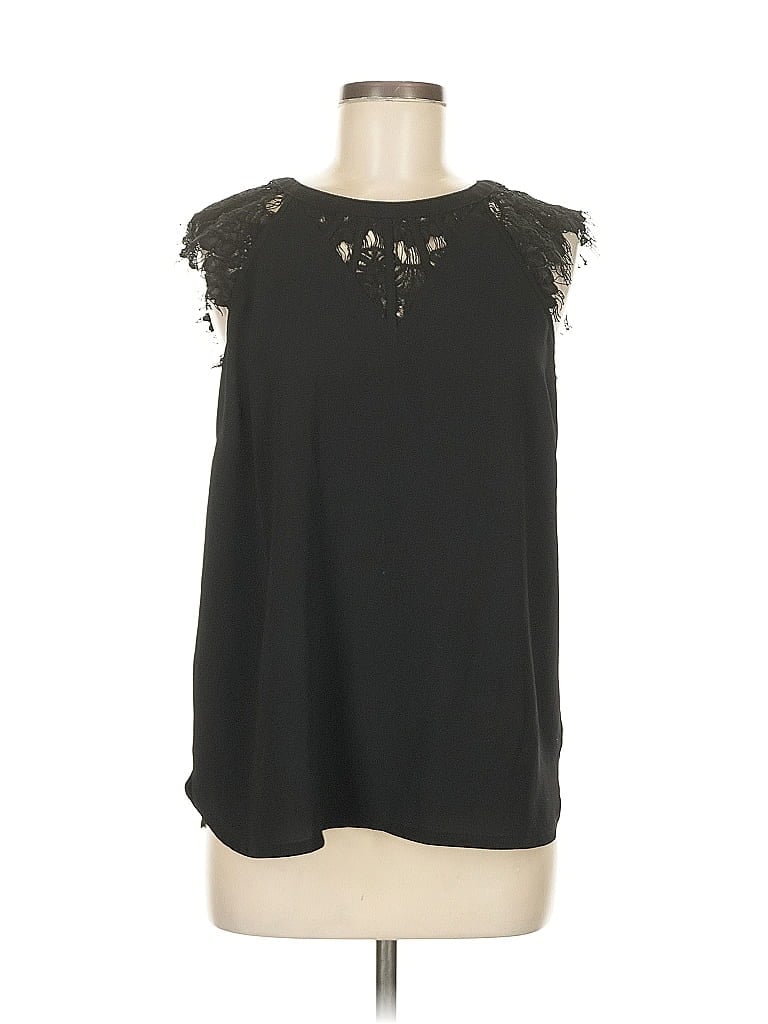 Pre-owned Brixon Ivy Sleeveless Blouse In Black
