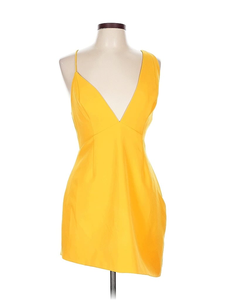 NBD Color Block Yellow Cocktail Dress Size L - photo 1