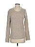 White + Warren 100% Cashmere Metallic Tan Gray Cashmere Pullover Sweater Size S - photo 1
