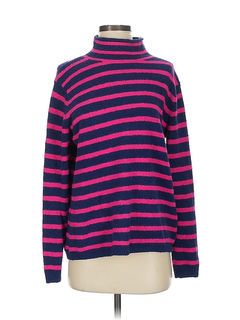 Pre-owned J.crew Factory Store Turtleneck Sweater In Pink