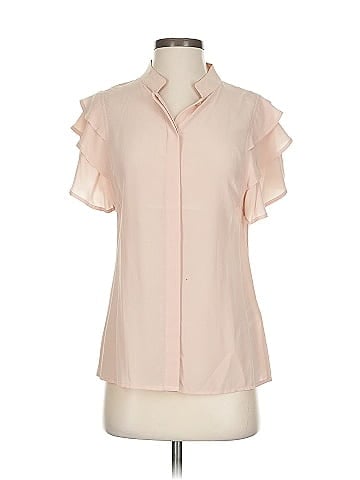 Rachel Zoe Short Sleeve Silk Top (view 1)