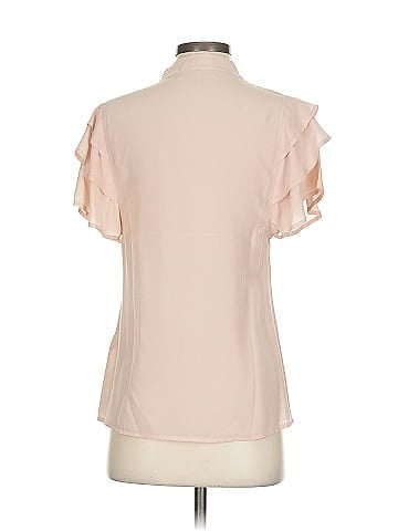 Rachel Zoe Short Sleeve Silk Top (view 2)