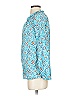 Talbots 100% Cotton Paisley Blue Long Sleeve Blouse Size S - photo 5