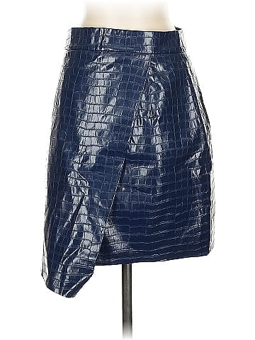 Porridge Faux Leather Skirt (view 1)