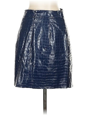 Porridge Faux Leather Skirt (view 2)