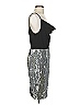 Black Halo Metallic Silver Cocktail Dress Size 4 - photo 4