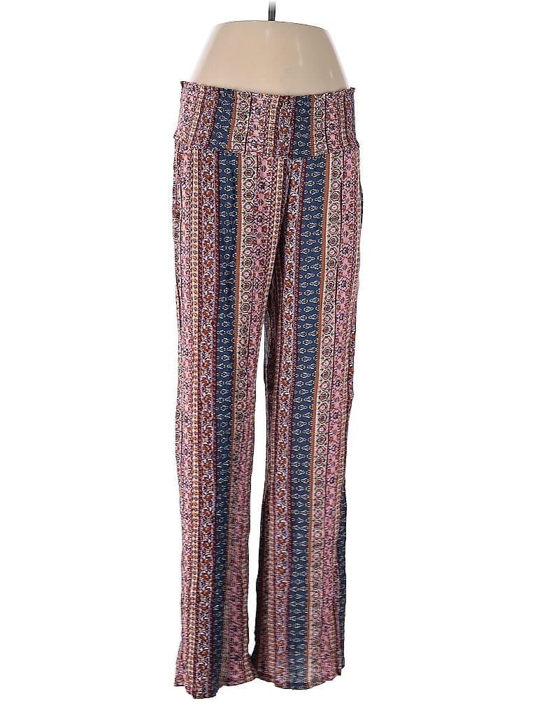 Pre-owned Three Dots Casual Pants In Purple