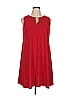 MSK Solid Red Casual Dress Size XL - photo 1