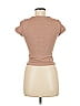 Almost Famous Tan Short Sleeve Top Size M - photo 2