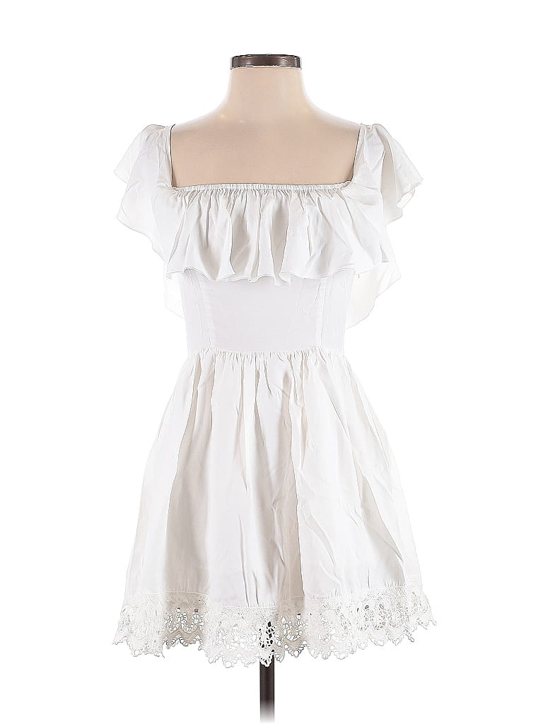 Lovers + Friends White Casual Dress Size S - photo 1