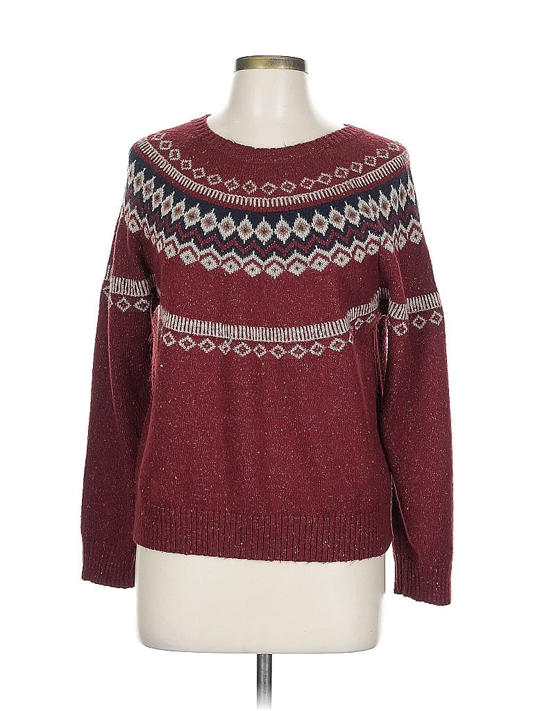 Weatherproof Argyle Burgundy Pullover Sweater Size L - photo 1