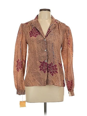 Carole Little Long Sleeve Silk Top (view 1)