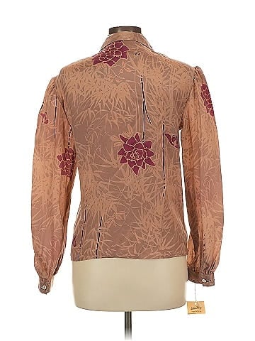 Carole Little Long Sleeve Silk Top (view 2)