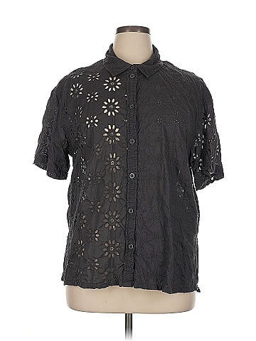 American Eagle Outfitters Short Sleeve Blouse (view 1)
