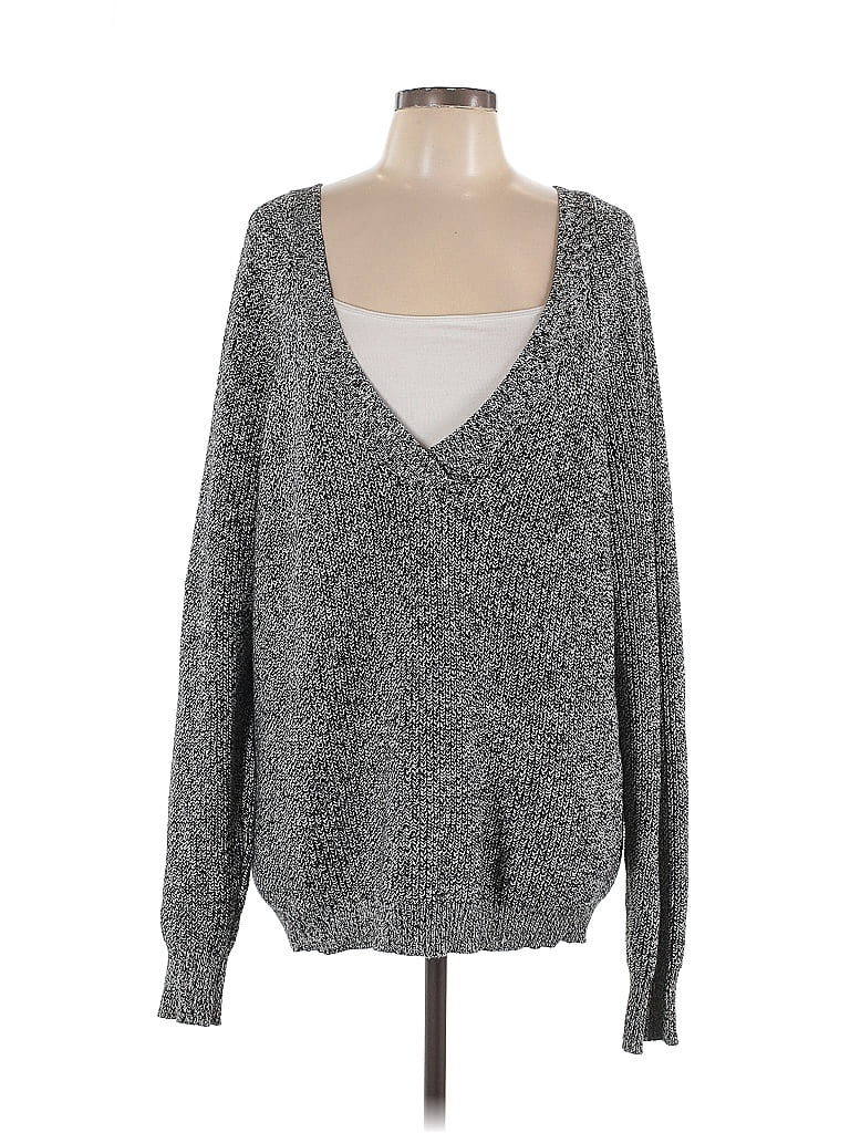 Pre-owned Bcbgmaxazria Pullover Sweater In Gray
