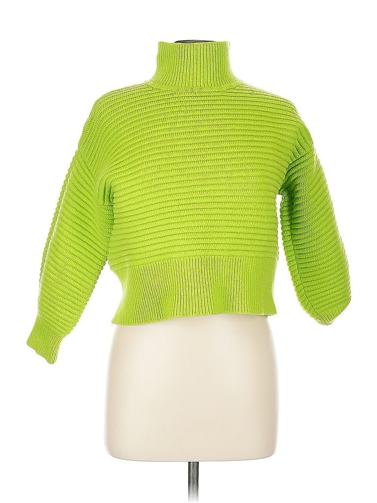 Tanya Taylor 100% Wool Green Wool Pullover Sweater Size L - photo 1