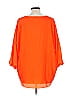 Chico's 100% Polyester Orange 3/4 Sleeve Blouse Size L - photo 2