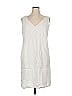 Flax 100% Linen White Casual Dress Size 14 - photo 1