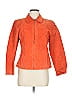 Co & Eddy 100% Polyester Orange Bold Orange Suede Textured Jacket Size 8 - photo 1