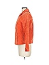 Co & Eddy 100% Polyester Orange Bold Orange Suede Textured Jacket Size 8 - photo 4