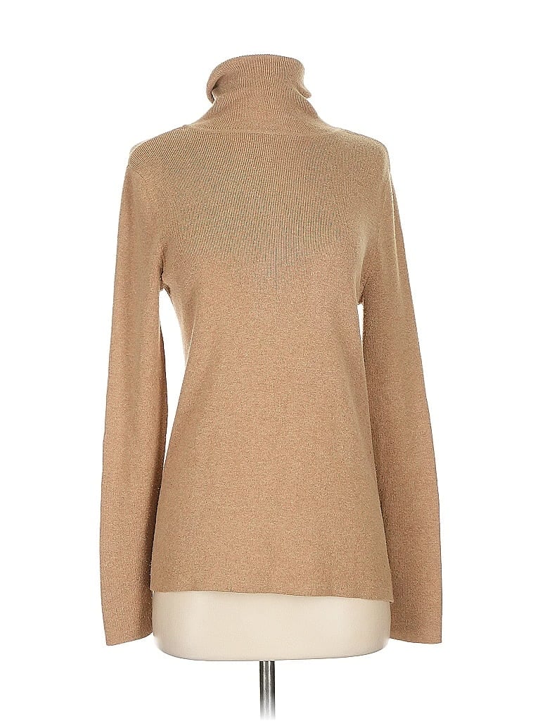 Pre-owned Chico's Turtleneck Sweater In Brown