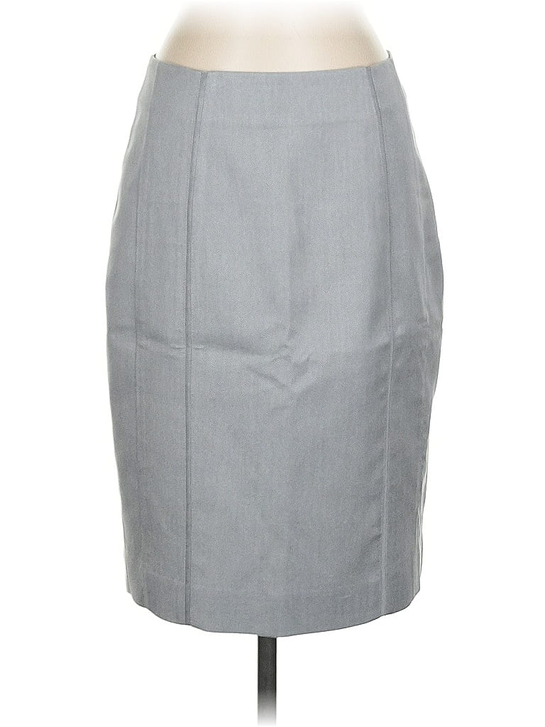 Pre-owned White House Black Market Formal Skirt In Gray