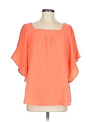 Belle By Kim Gravel Short Sleeve Blouse