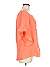 Belle By Kim Gravel 100% Cotton Orange Short Sleeve Blouse Size M - photo 3