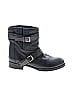 Chloé 100% Leather Black Moto Ankle Boots Size EU 37 1/2 - photo 1