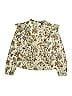 Scotch & Soda 100% Cotton Print Gold Tan Long Sleeve Blouse Size 12 - photo 1