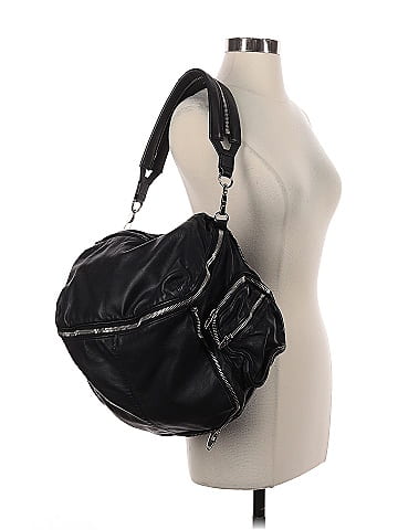 Alexander Wang 100% Leather Black Leather Shoulder Bag One size