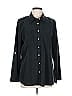 Chico's Black Long Sleeve Button-Down Shirt Size L - photo 1