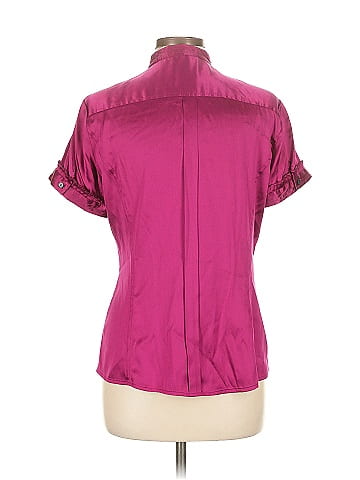 Express Design Studio Short Sleeve Silk Top (view 2)