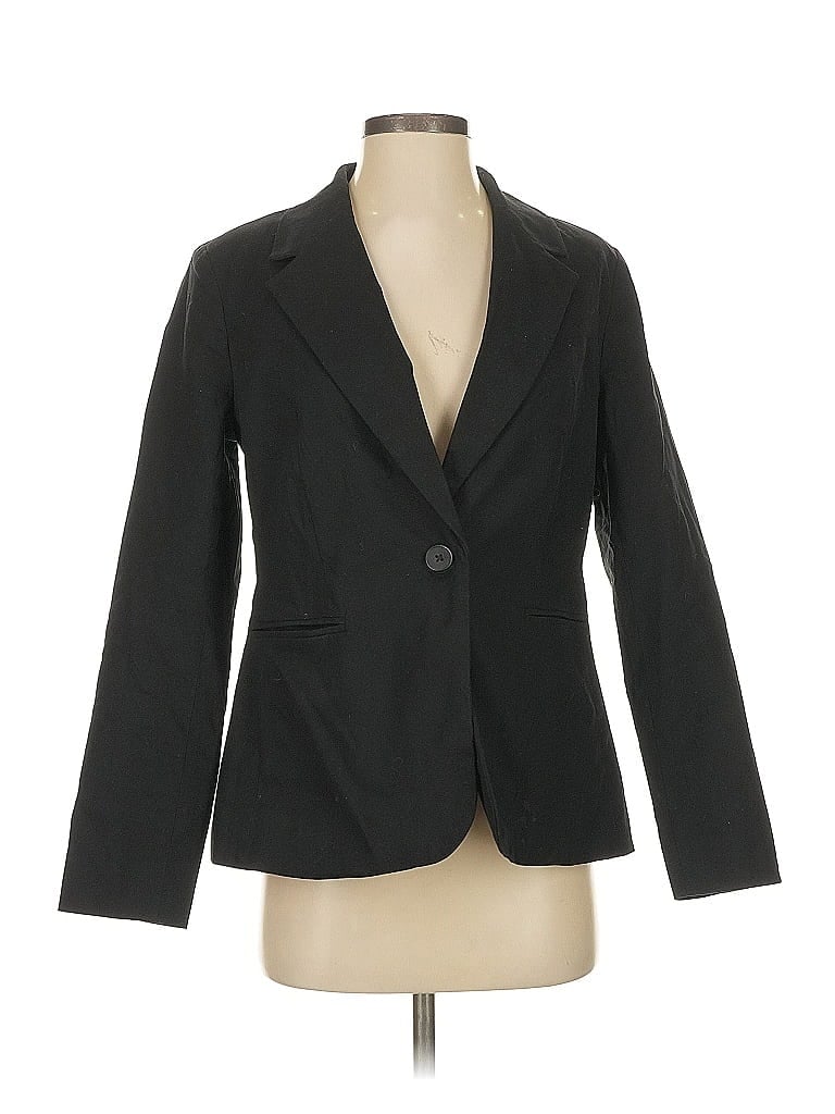 Pre-owned Free Assembly Blazer Jacket In Black