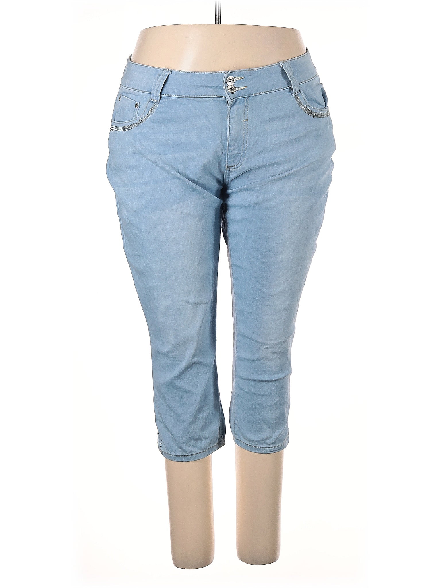 Sandpiper Hearts Blue Jeggings Size 22